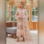 Peach Print by Designs Now Bridal Dress Ladies Fashion Unstitched Women's Clothing