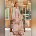 Peach Print by Designs Now Bridal Dress Ladies Fashion Unstitched Women's Clothing