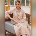 Peach Print by Designs Now Bridal Dress Ladies Fashion Unstitched Women's Clothing