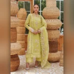 Lemon Cream by Designs Now Bridal Dress Ladies Fashion Unstitched Women's Clothing