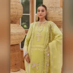 Lemon Cream by Designs Now Bridal Dress Ladies Fashion Unstitched Women's Clothing