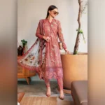 Rust Print by Designs Now Bridal Dress Ladies Fashion Unstitched Women's Clothing